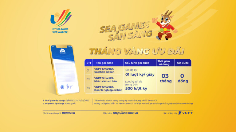 SEA Games sẵn sàng- Tháng vàng ưu đãi SmartCA