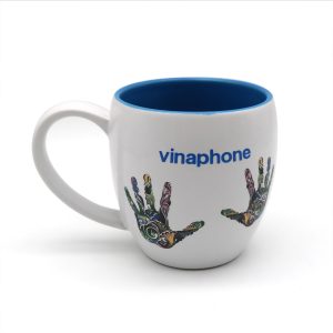 logo vinaphone in trên cốc sứ