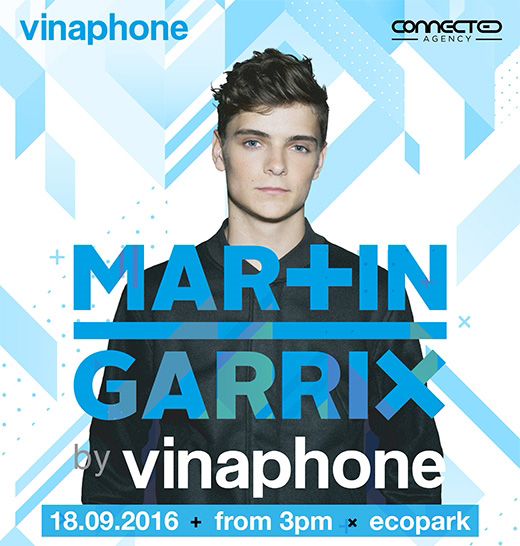 logo vinaphone in trên poster đại nhạc hội martin garrix