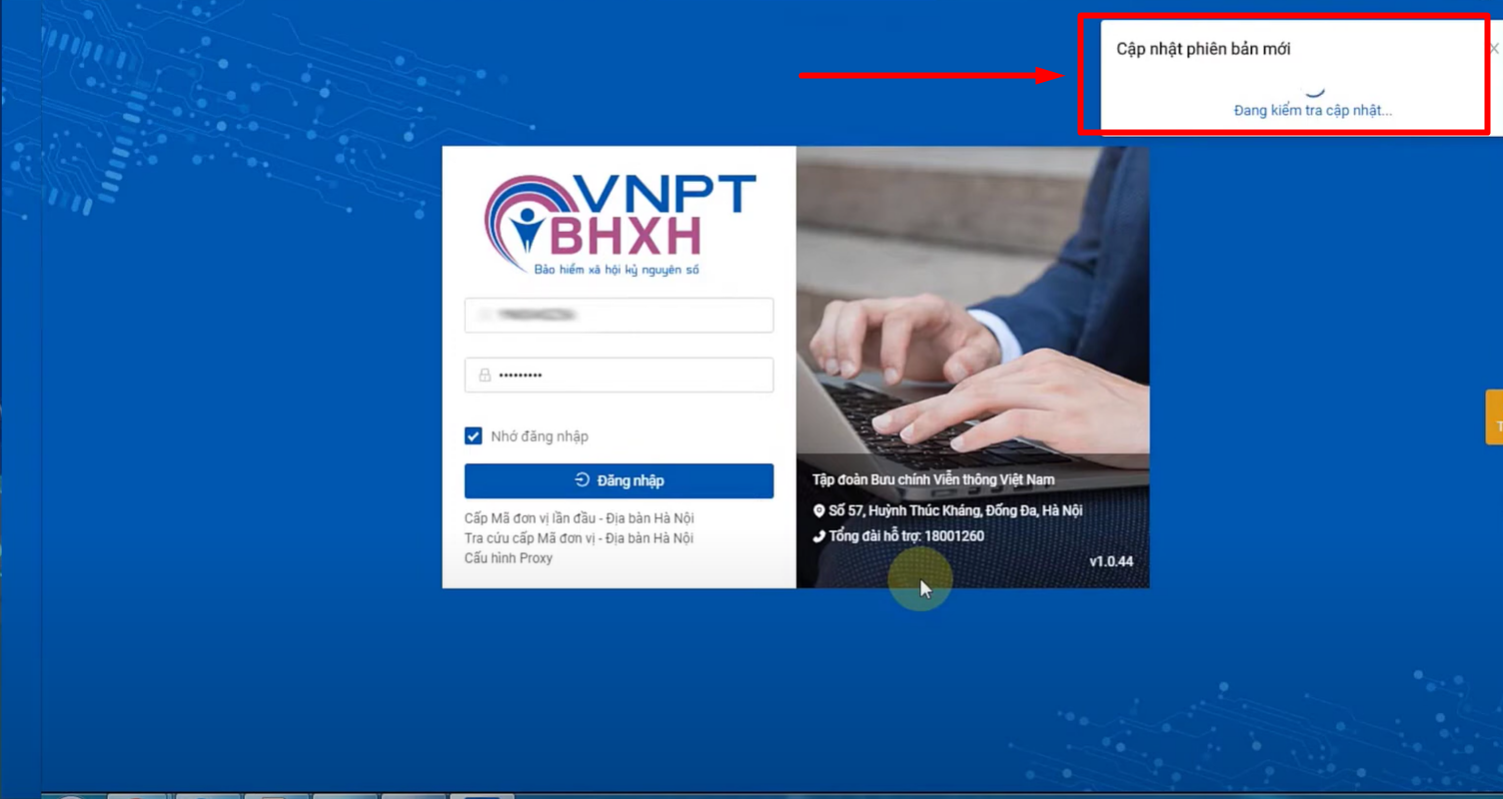cập nhật phần mềm kê khai BHXH VNPT 5.0 mới