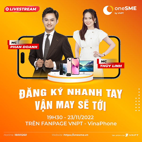 oneSME: Đăng ký nhanh tay- Vận may sẽ tới