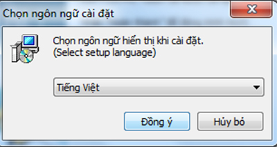 Chọn ngôn ngữ “Tiếng Việt”