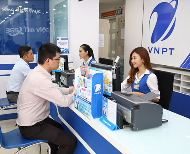 Làm việc trực tiếp tại chi nhánh VNPT