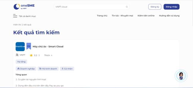 Tìm kiếm VNPT Cloud