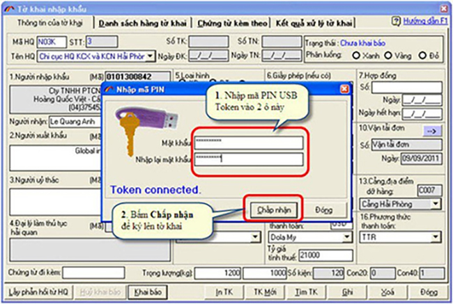 Cách sử dụng chữ ký số VNPT kê khai hải quan