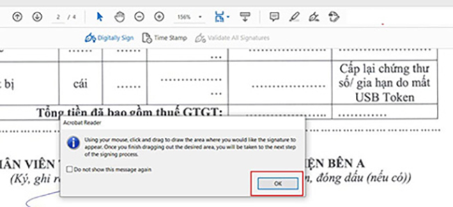 Cách sử dụng chữ ký số VNPT trên PDF bằng phần Acrobat Reader DC
