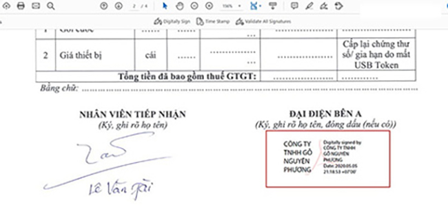 Cách sử dụng chữ ký số VNPT trên PDF bằng phần Acrobat Reader DC