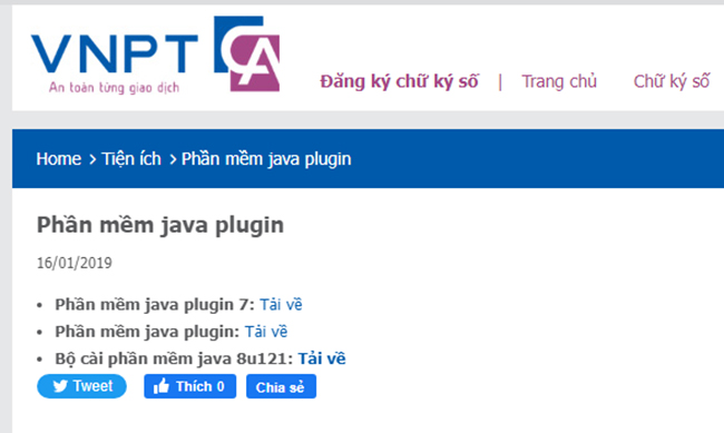 Cách cài đặt VNPT CA