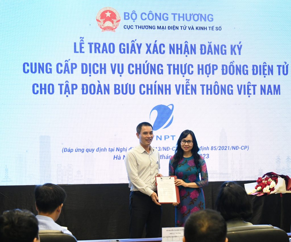 VNPT chính thức được cấp phép cung cấp dịch vụ chứng thực hợp đồng điện tử tại Việt Nam