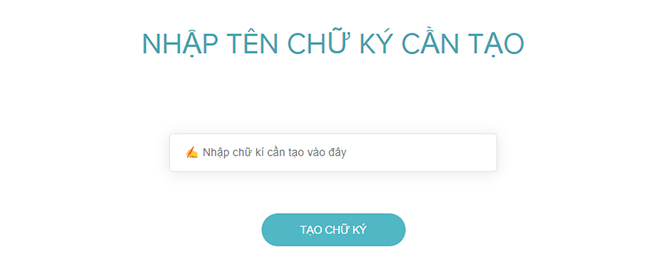 Cách tạo nên chữ ký năng lượng điện tử Online bên trên Website chuky