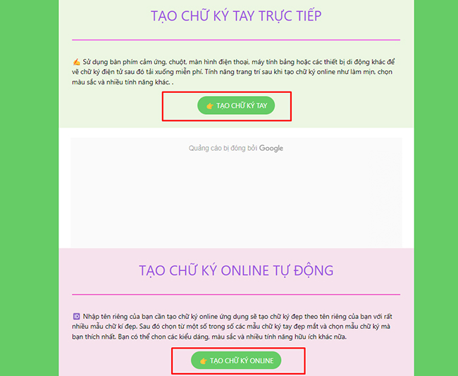 Cách tạo chữ ký điện tử Online trên Website chuky