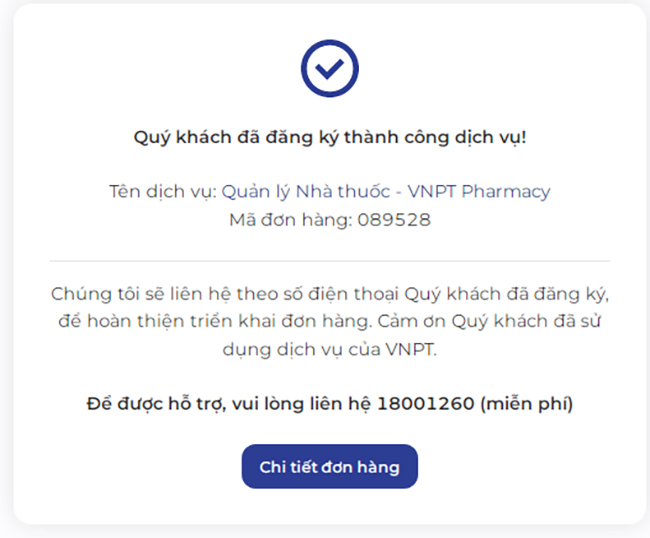 Đăng ký phần mềm quản lý nhà thuốc VNPT Pharmacy
