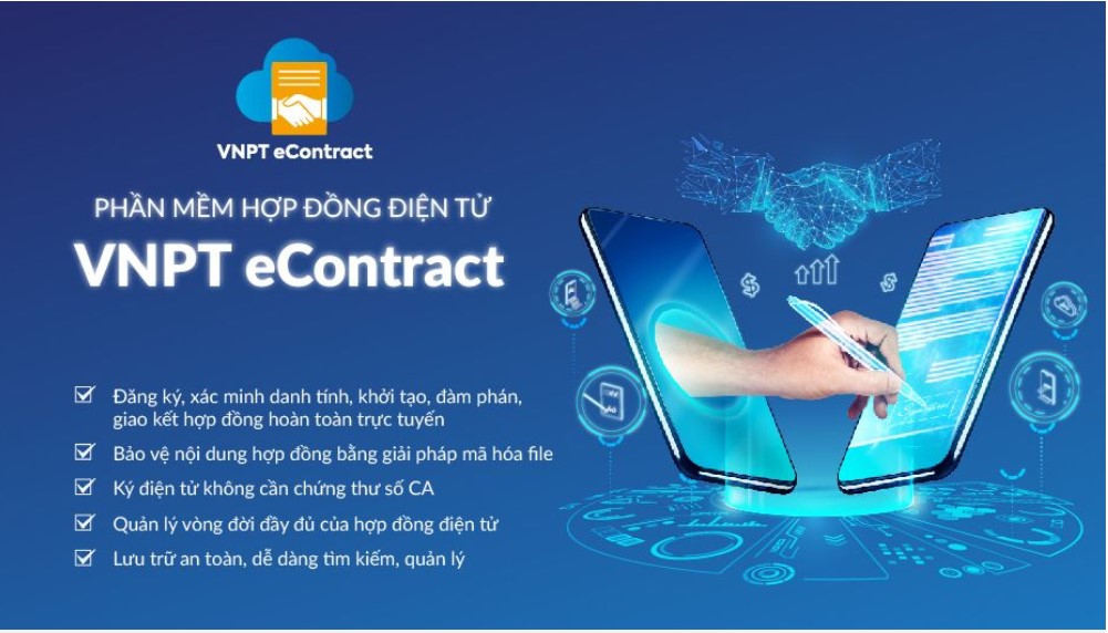 Sản phẩm hợp đồng điện tử VNPT eContract do VNPT cung cấp là sản phẩm phù hợp chuyển đổi số trong ngành bất động sản