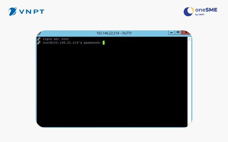 Điền thông tin đăng nhập VPS trên Putty
