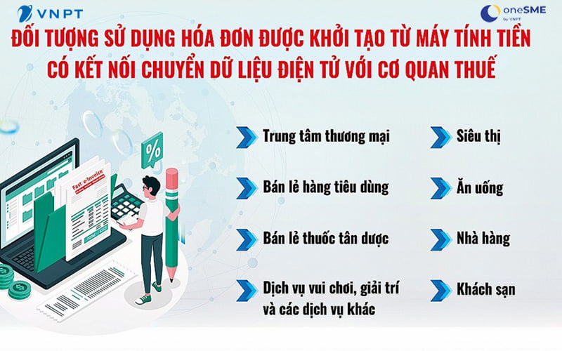 Tổng hợp những đối tượng sử dụng hoá đơn được khởi tạo từ máy tính tiền