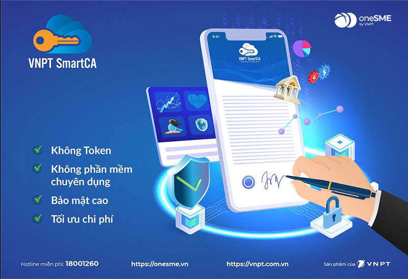 Thay vì phải ký tay trên từng trang giấy, người dùng có thể sử dụng chữ ký số VNPT smartCA để ký nháy điện tử một cách an toàn và nhanh chóng.