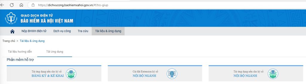 cách đăng ký chữ ký số với cơ quan bhxh