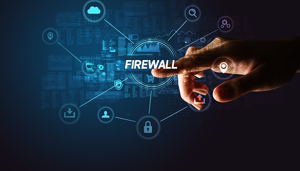 Firewall ngăn chặn các mối đe dọa từ bên ngoài mạng đi vào