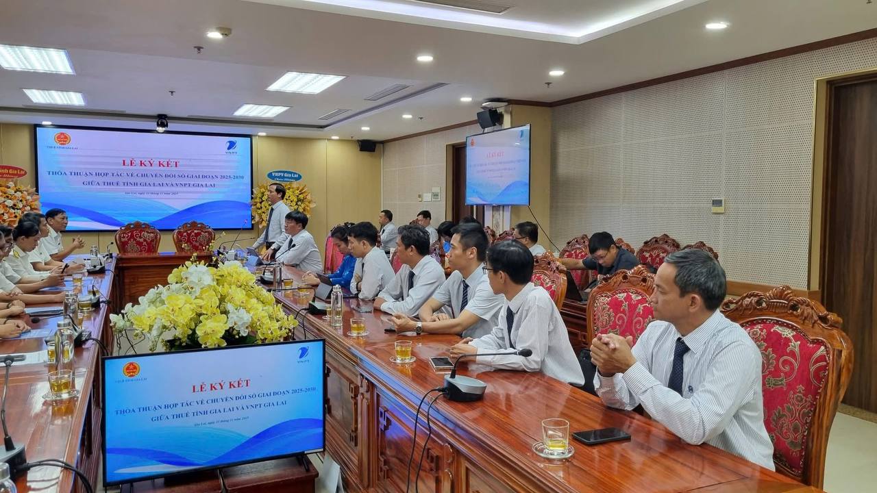 VNPT Gia Lai và Cục Thuế tỉnh Gia Lai: Chung tay đẩy mạnh chuyển đổi số ngành Thuế giai đoạn 2025-2030.