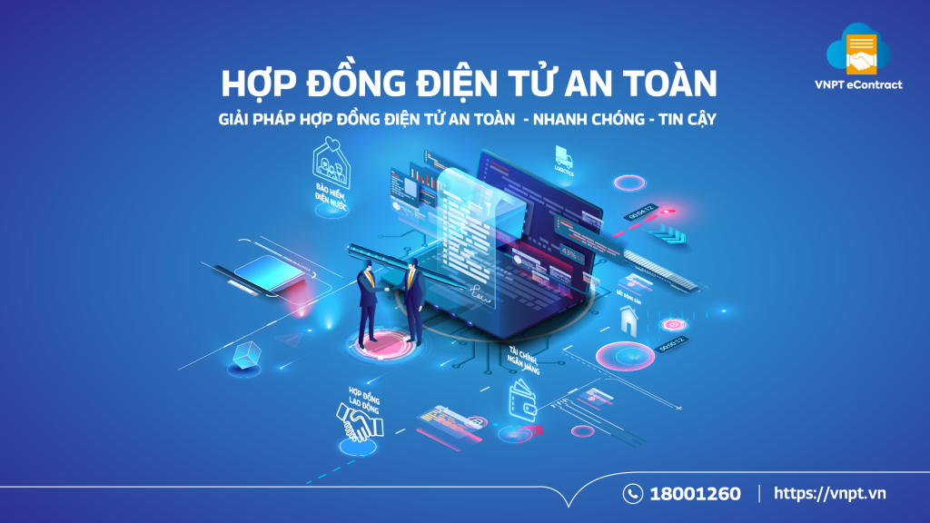 VNPT eContract là giải pháp phần mềm hợp đồng điện tử an toàn, chuẩn pháp lý, đáp ứng mọi nhu cầu ký kết trực tuyến (B2B, B2C, HĐLĐ). Trải nghiệm ngay để tối ưu chi phí!