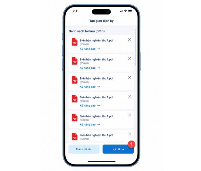 Tạo giao dịch ký trên SmartCA