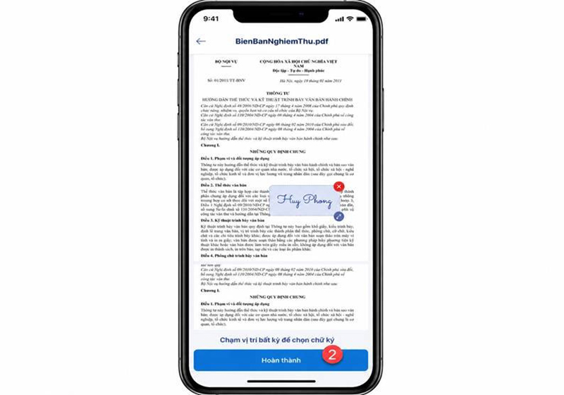 Ký số trên SmartCA và xác nhận giao dịch