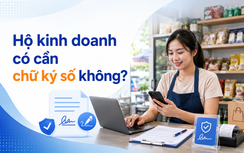 Hộ kinh doanh có cần chữ ký số không?