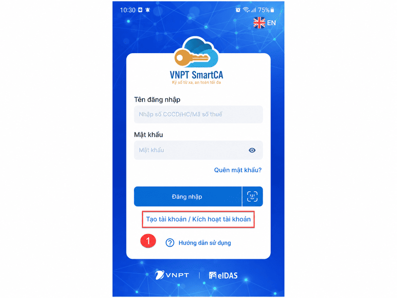 Tạo tài khoản vnpt smartca