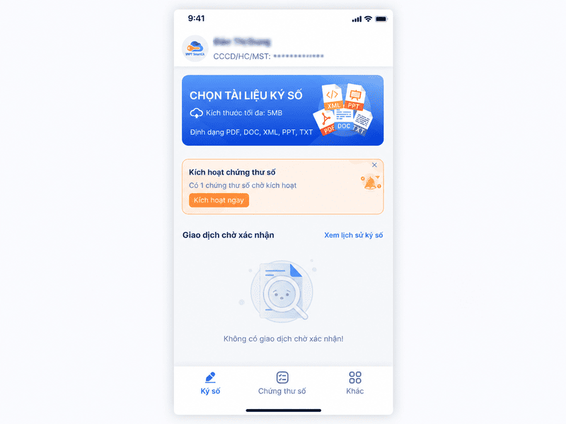 kích hoạt chứng thư số VNPT SmartCA