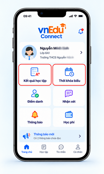 xem kết quả học tập trên vnedu