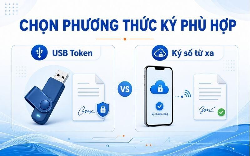 USB Token và chữ ký số từ xa phù hợp với nhu cầu khác nhau