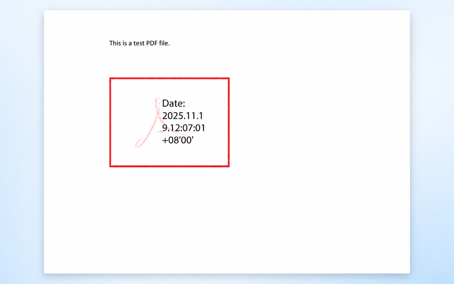 Hợp đồng PDF sau khi gắn chữ ký số thành công.