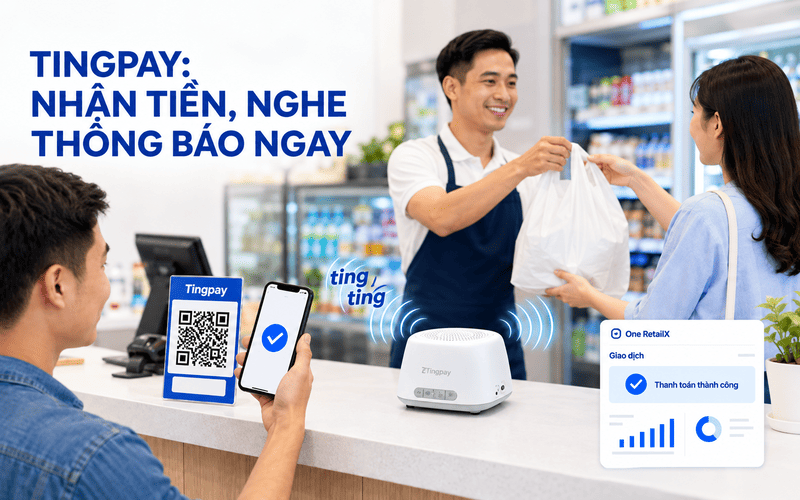Giải pháp loa thông báo chuyển Tingpay khoản tiện lợi